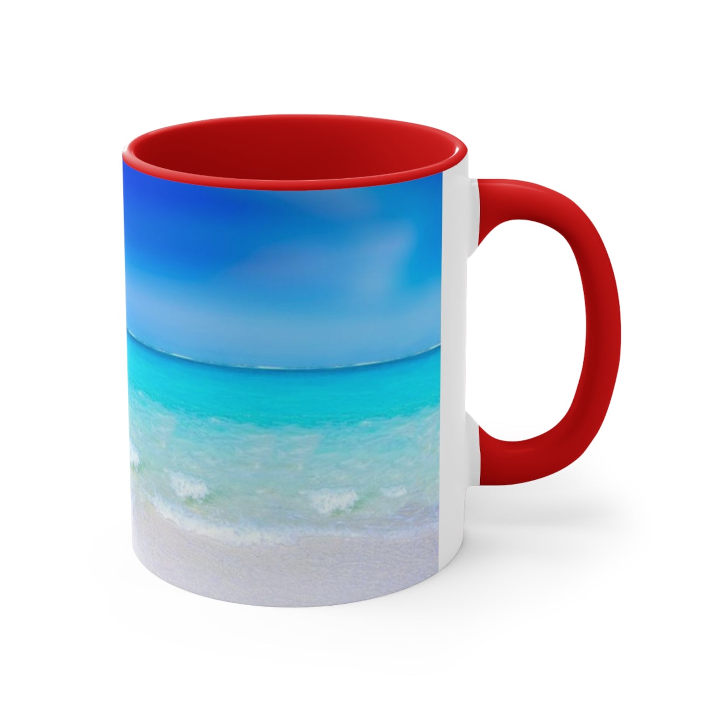 Beach Scene Coffee Mug, 11oz, 5 colors