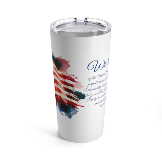 "WE THE POEPLE" Stainless Coffee Tumbler 20oz