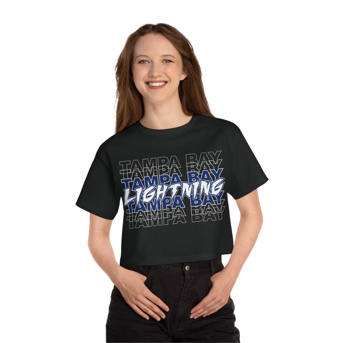 Tampa Bay Lightning Women's Heritage Cropped T-Shirt