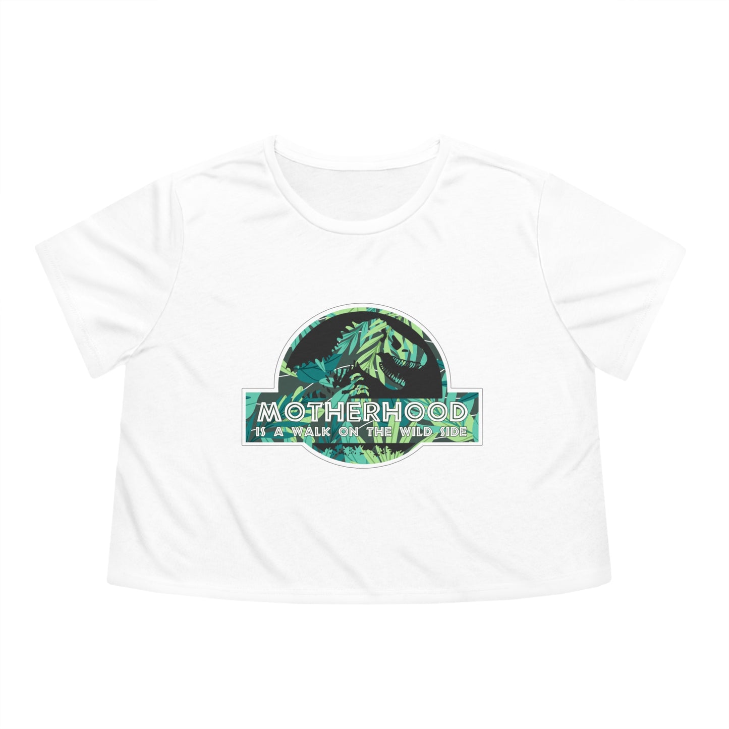 Women's Jurassic 'Wild Side' Flowy Cropped Tee