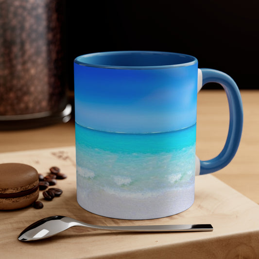 Beach Scene Coffee Mug, 11oz, 5 colors