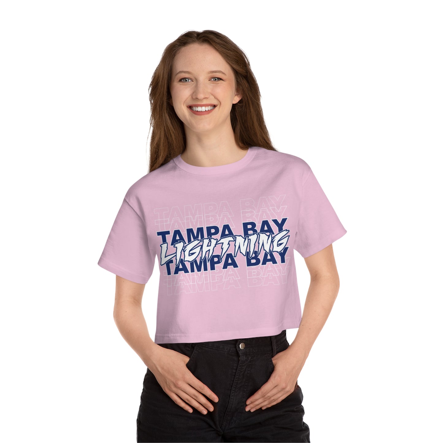 Tampa Bay Lightning Women's Heritage Cropped T-Shirt