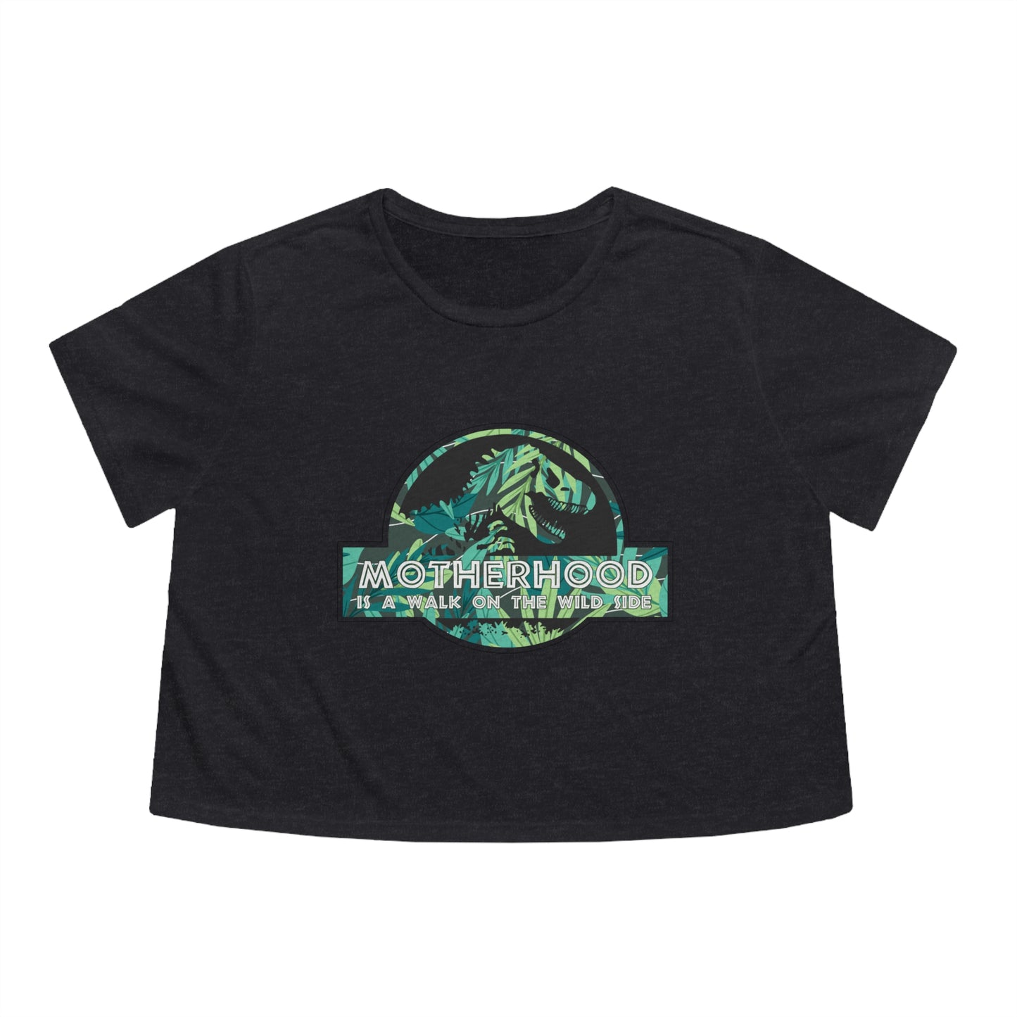 Women's Jurassic 'Wild Side' Flowy Cropped Tee