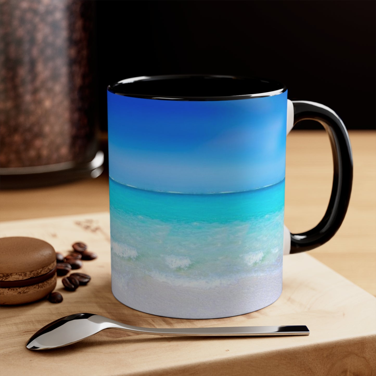 Beach Scene Coffee Mug, 11oz, 5 colors