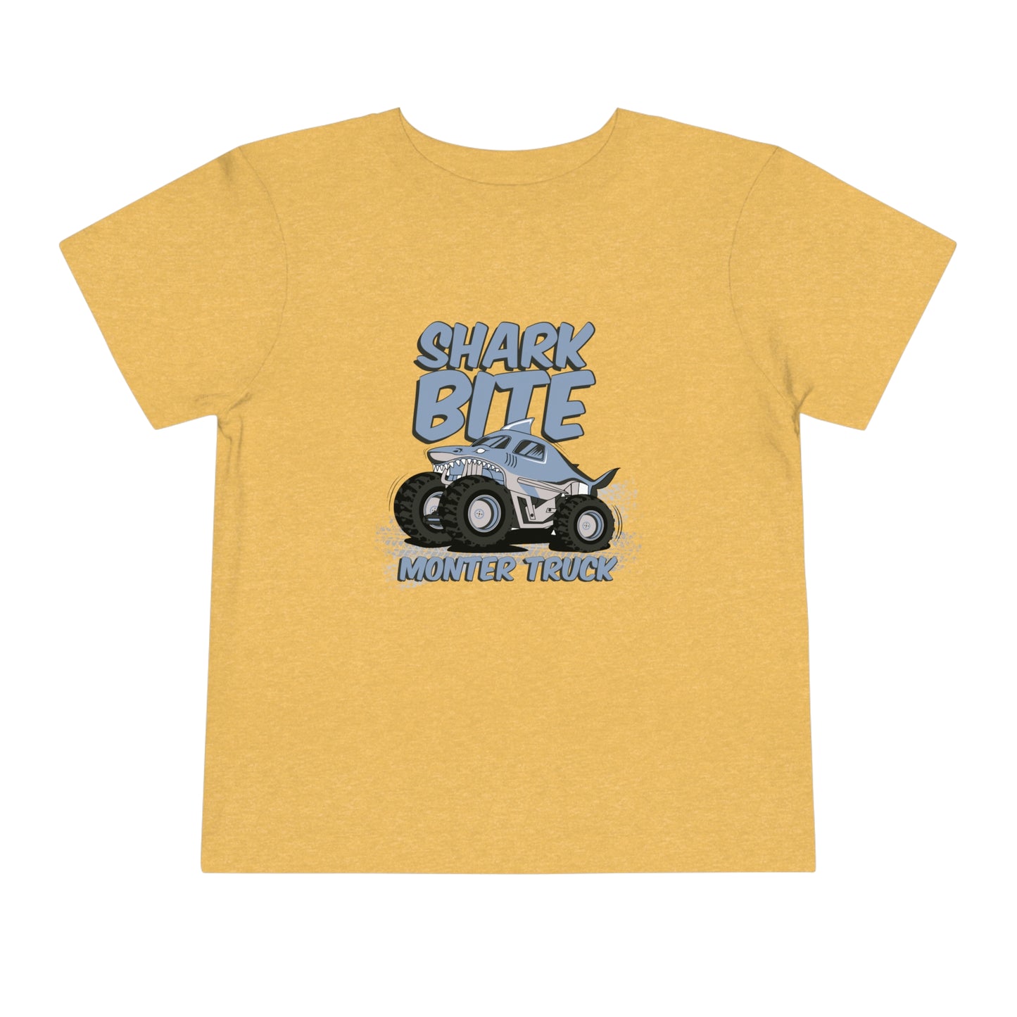 Shark Bite Monster Truck Toddler Short Sleeve Tee