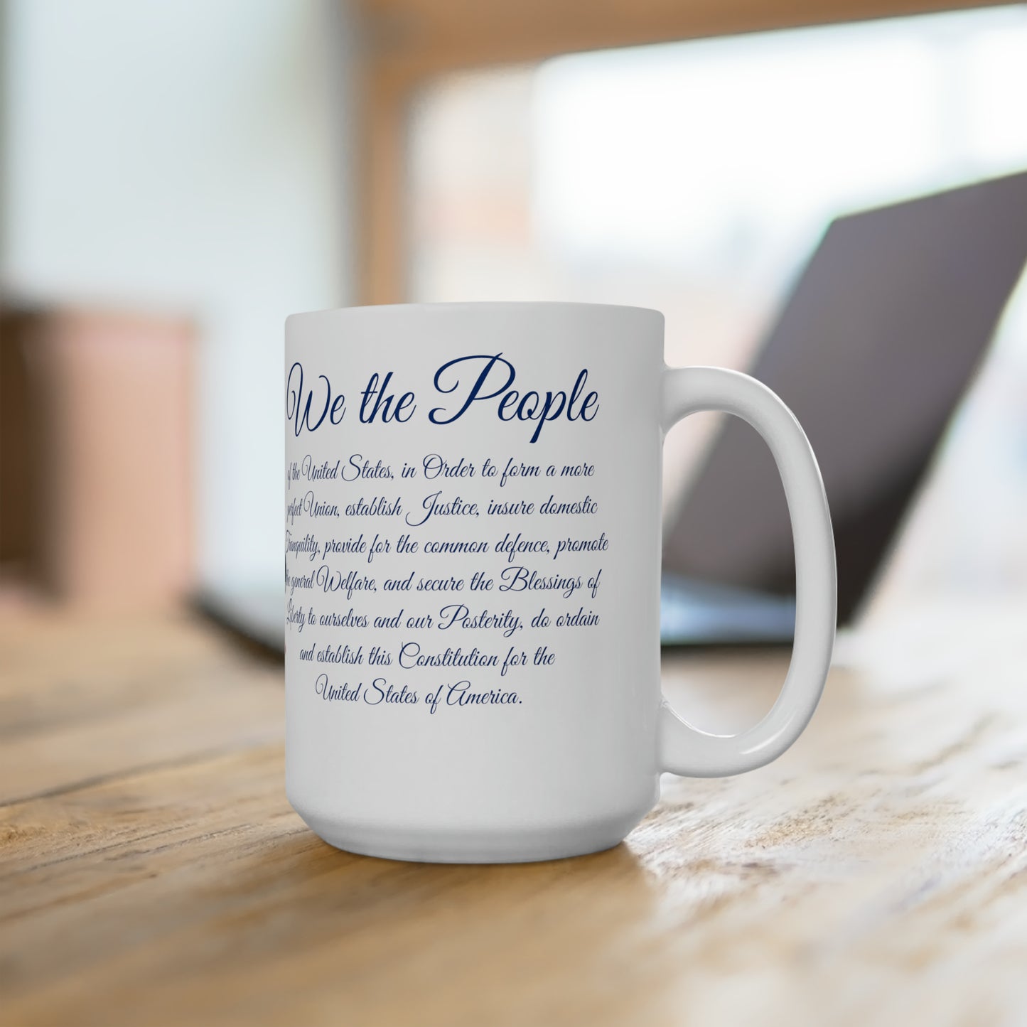 "WE THE PEOPLE" American Flag Coffee Mug 15oz