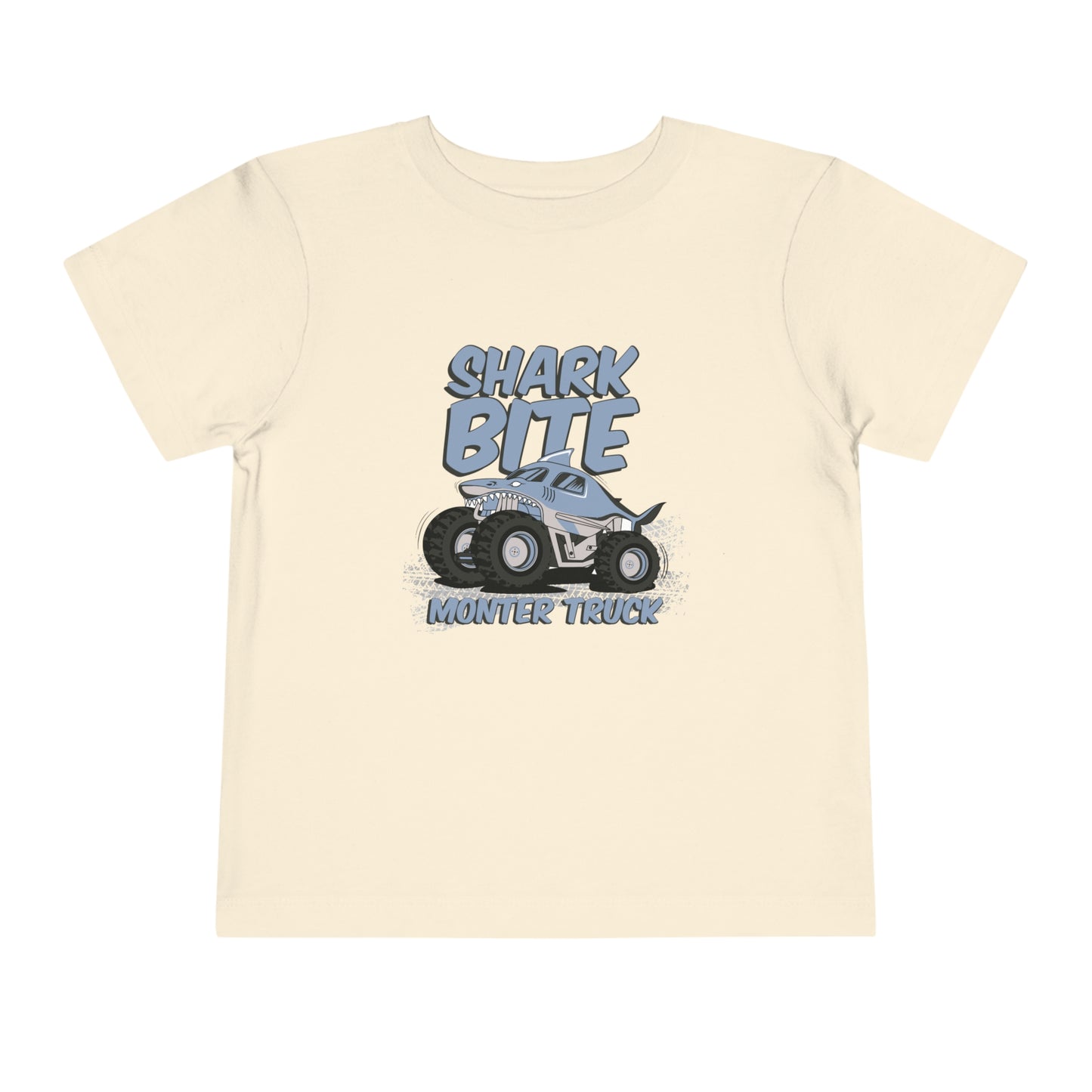 Shark Bite Monster Truck Toddler Short Sleeve Tee