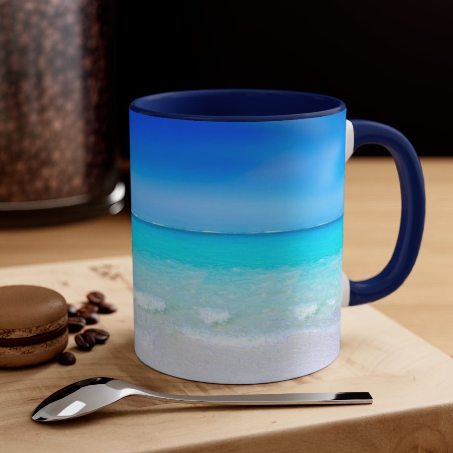 Beach Scene Coffee Mug, 11oz, 5 colors