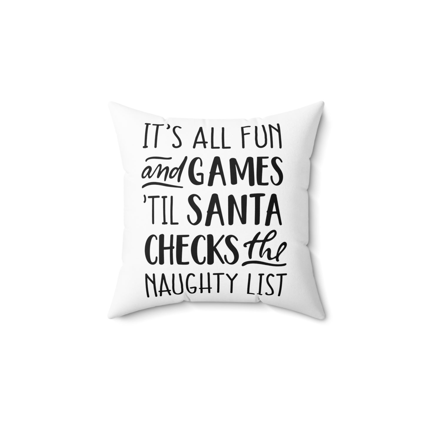 Holiday Fun and Games Pillow