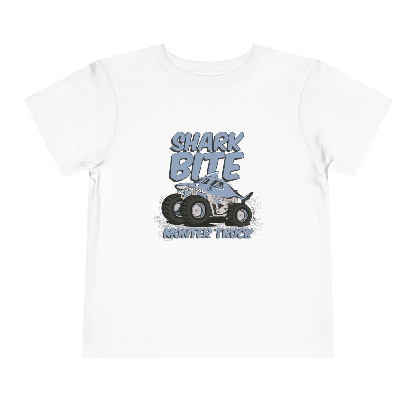 Shark Bite Monster Truck Toddler Short Sleeve Tee