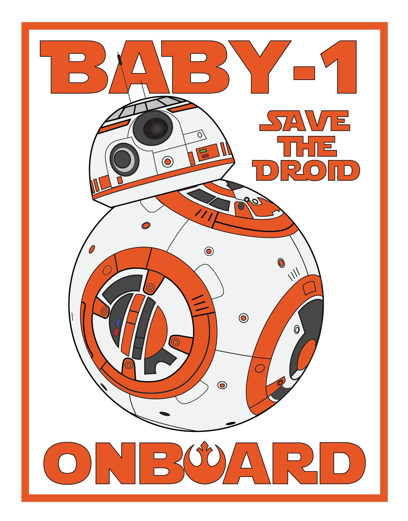 Star Wars Baby On Board Sticker