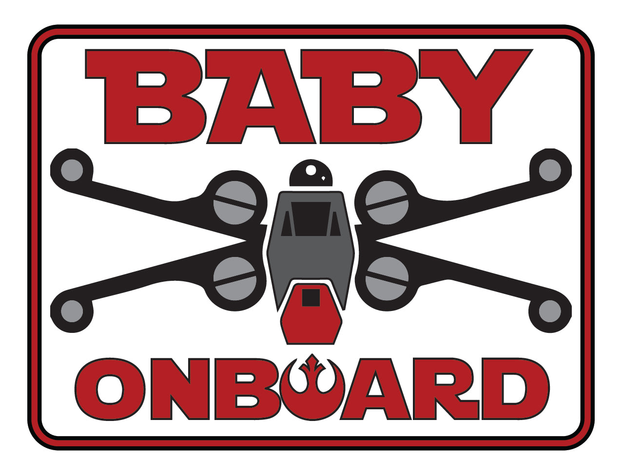 Star Wars Baby On Board Sticker