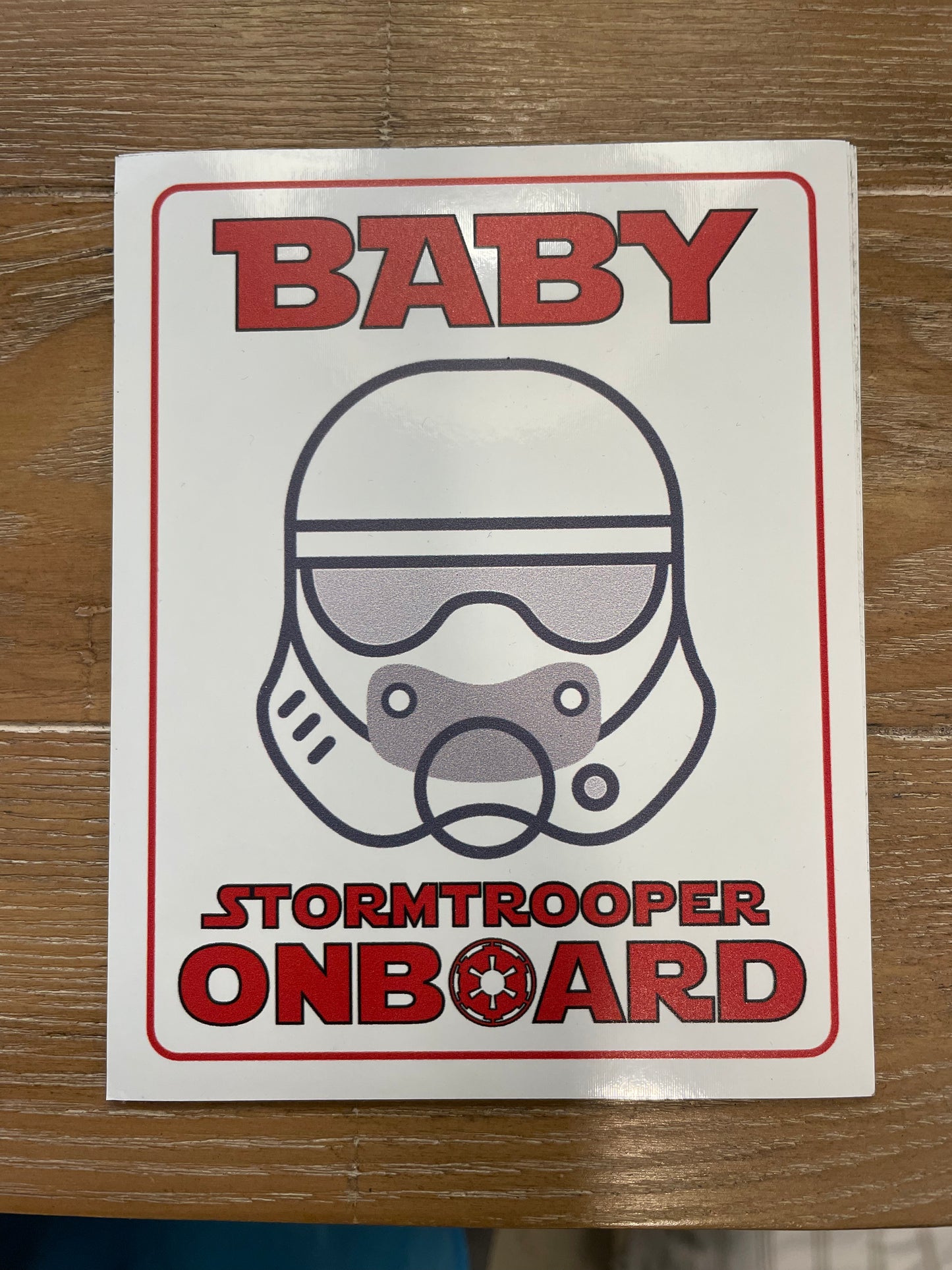 Star Wars Baby On Board Sticker