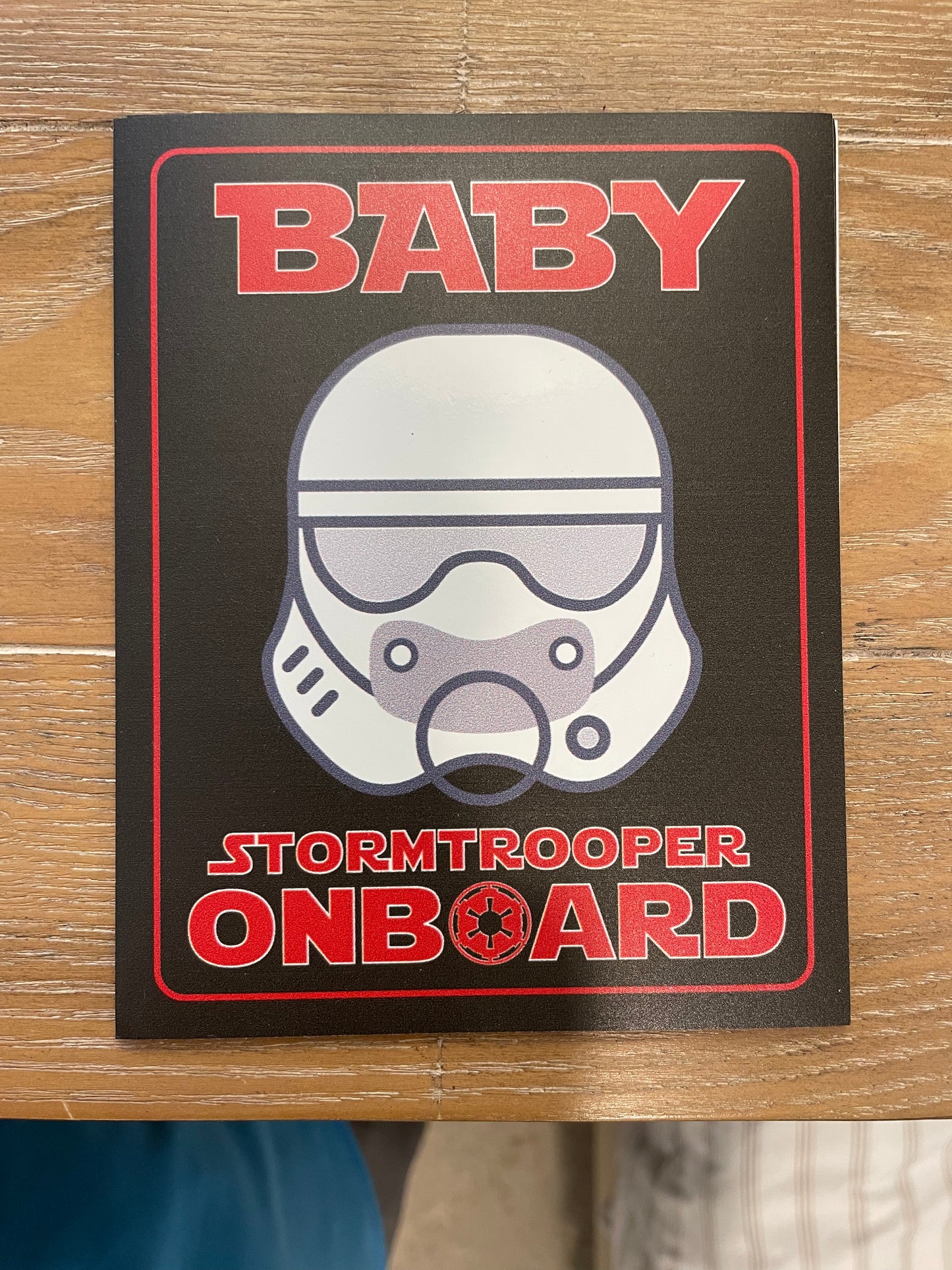 Star Wars Baby On Board Sticker