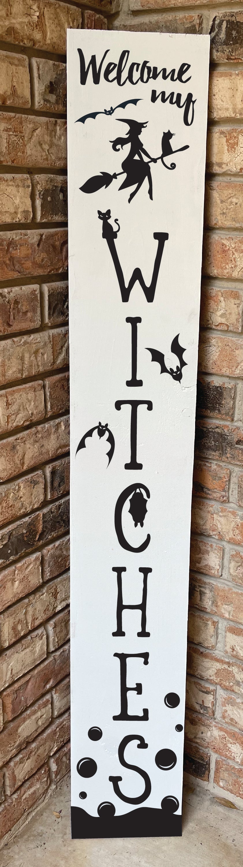 CLEARANCE - Halloween Welcome My Witches Door Sign