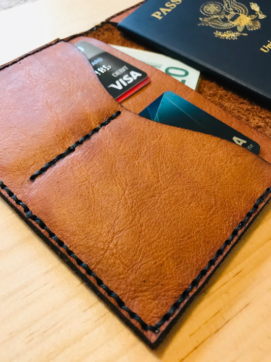 Handmade Leather Travel Wallet