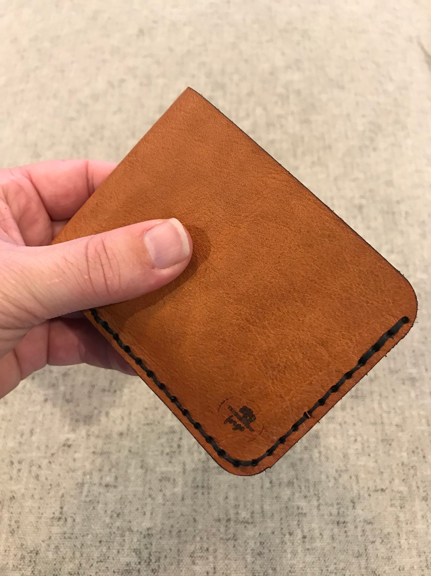 Handmade Leather Billfold Wallet