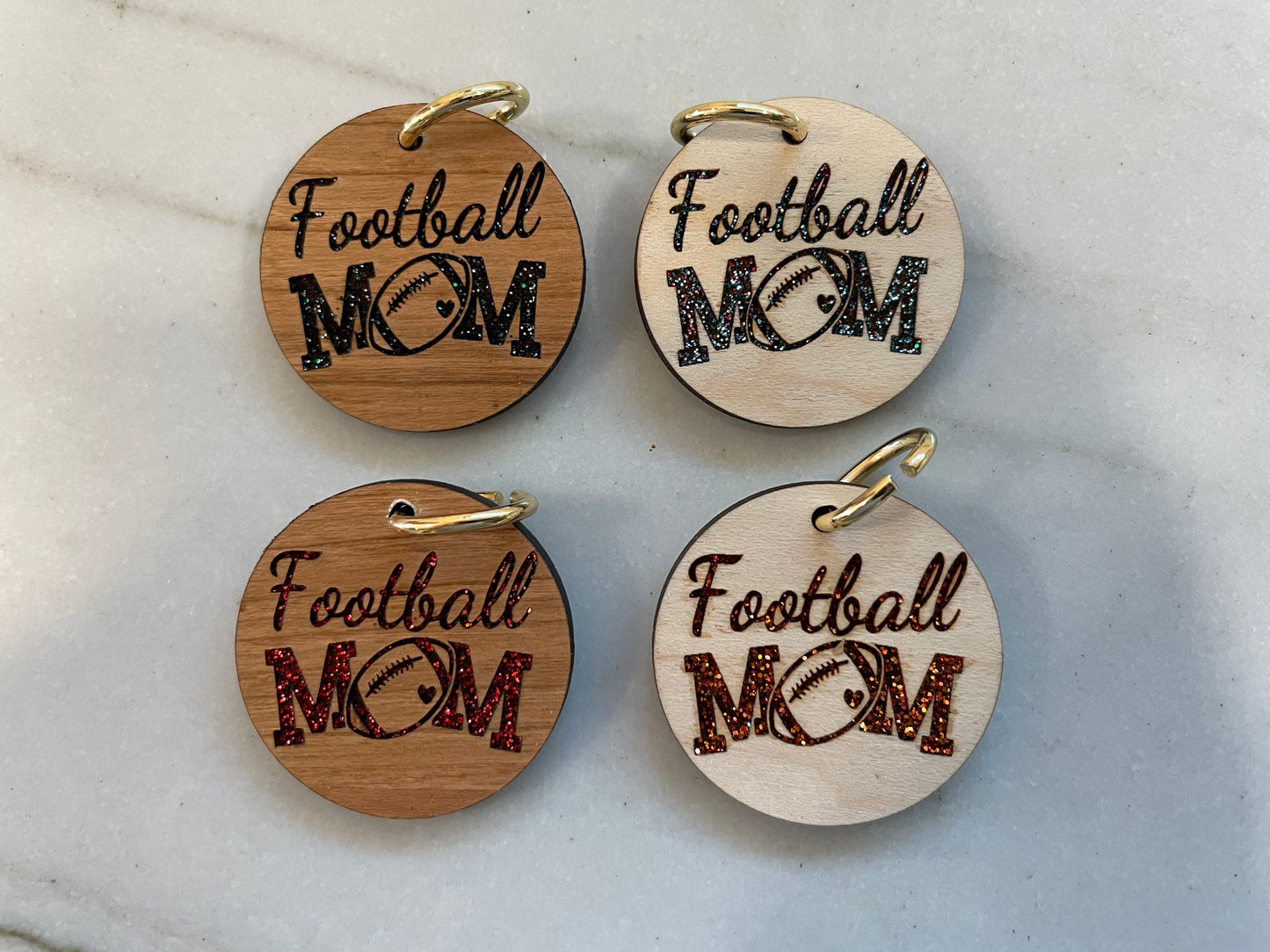 Football Mom Wristlet Medallion